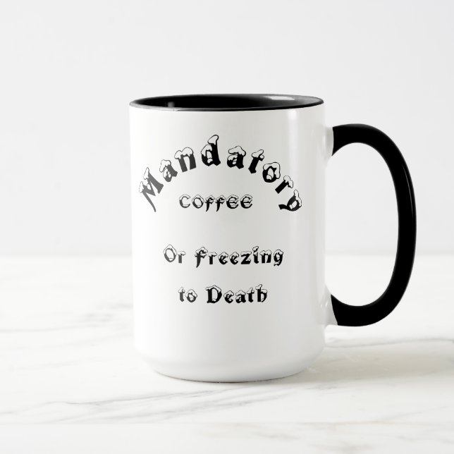 Caneca Tome Obrigatória De Bebida Quente (Direita)