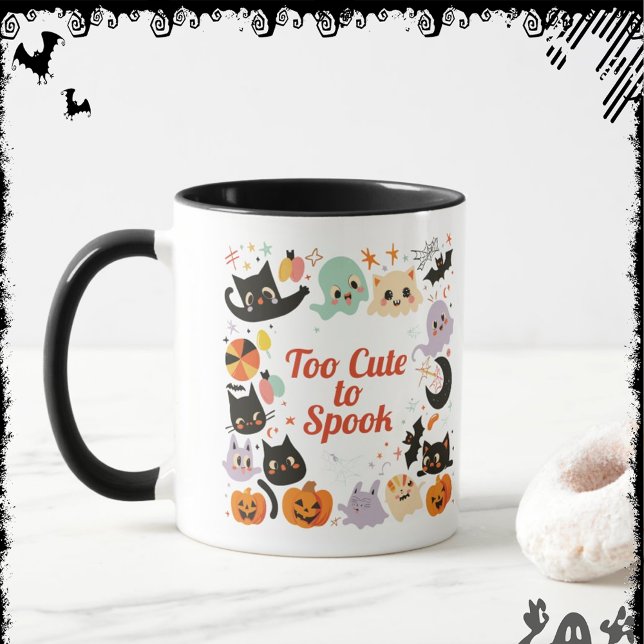 Caneca Too Cute to Spook | ExDesigner | Halloween (Criador carregado)