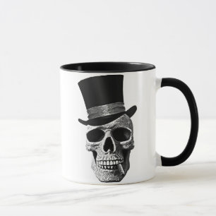 Caneca Top hat skull
