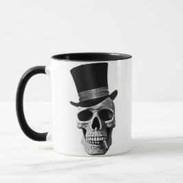 Caneca Top hat skull