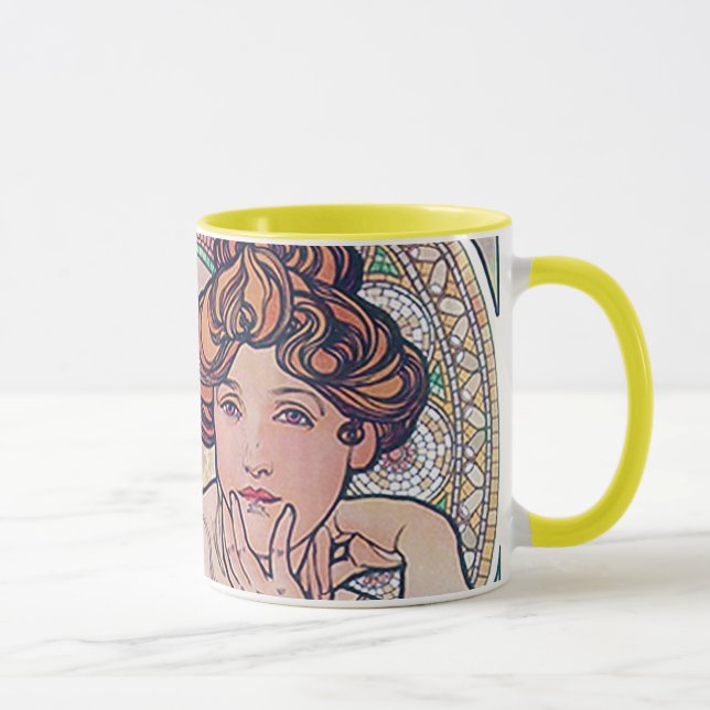 Caneca Topaz (Quatro Joias), Alphonse Mucha (Direita)