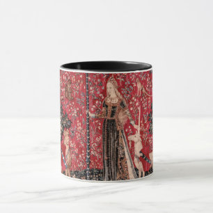 Caneca Toque de Lady e Unicórnio Medieval