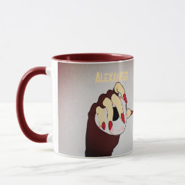 Caneca Toque personalizado da visão de triquete