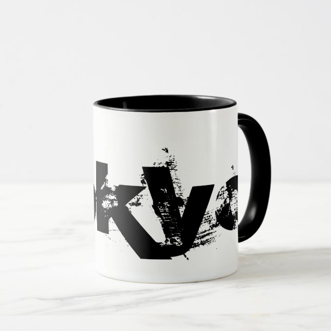 Caneca Tóquio - Legal Estilo Preto e Branco (Frente Esquerda)