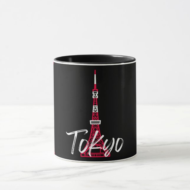 Caneca Tóquio Torre Sketch de Minato, Tóquio, Japão (Centro)
