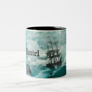 Caneca tormentoso vibrante conhecida feita sob
