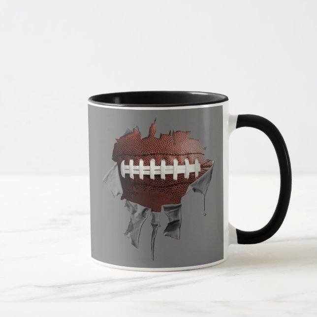 Caneca Torn Football Ringer Mug (Direita)