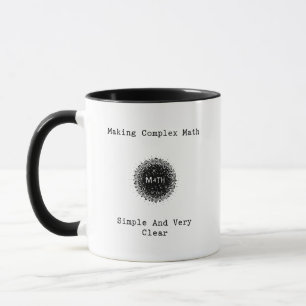 Caneca Tornando a Matemática Complexa Simples e Muito Cla