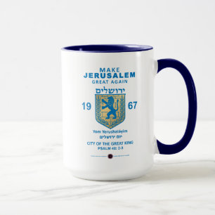 Caneca Tornar Jerusalém Excelente Novamente