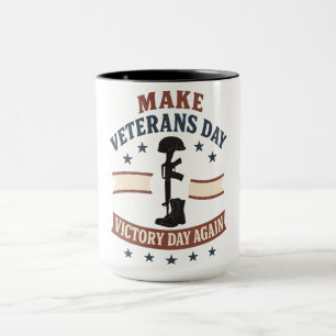 Caneca Torne o Dia dos Veteranos o Dia da Vitória Patriót