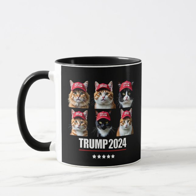 Caneca Torne os gatos seguros novamente a eleição de Maga (Esquerda)