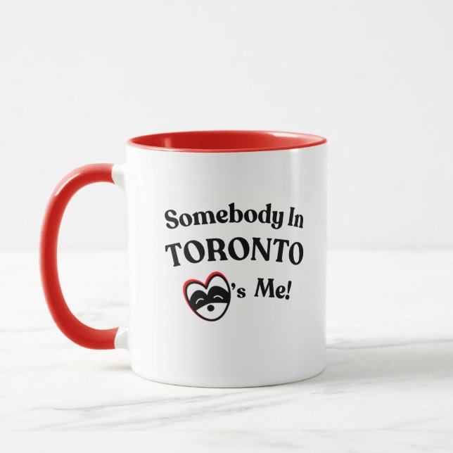 Caneca Toronto Souvenir: "Alguém em Toronto me ama" (Esquerda)