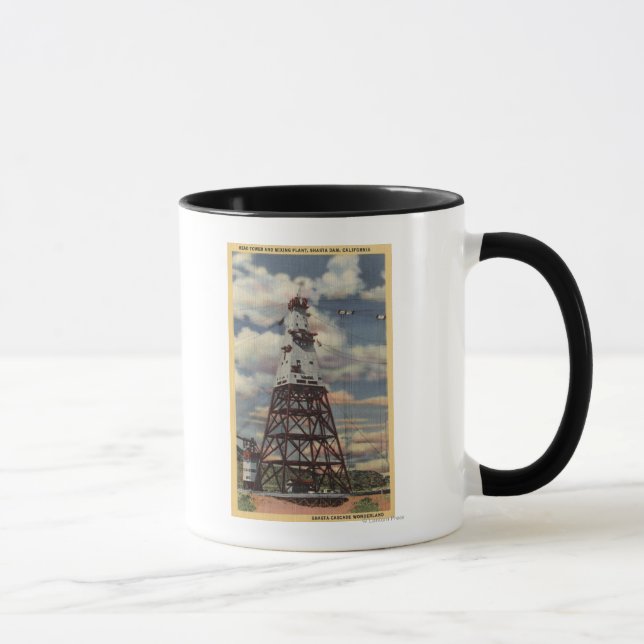 Caneca Torre de Cabeça, Unidade Mistura, Shasta Dam (Direita)