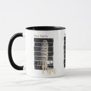 Caneca Torre De Pisa Itália Vintage Retro Souvenir