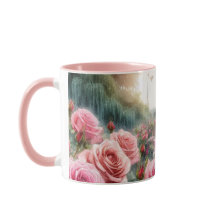 Torre Eiffel de Jardim Rosa parisiense rosa