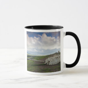 Caneca Torreta de tanque israelense aponta para Qunietra