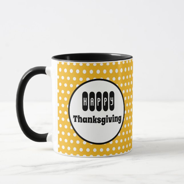 Caneca Torta de Abóbora e Dia de Ação de Graças com Bolin (Esquerda)
