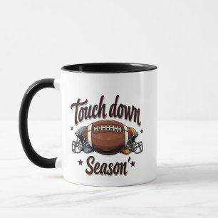 Caneca Touch Down Season Fantasy Futebol Rugby Gift
