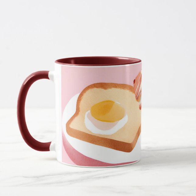 Caneca Toucinho e ovos e torrada (Esquerda)