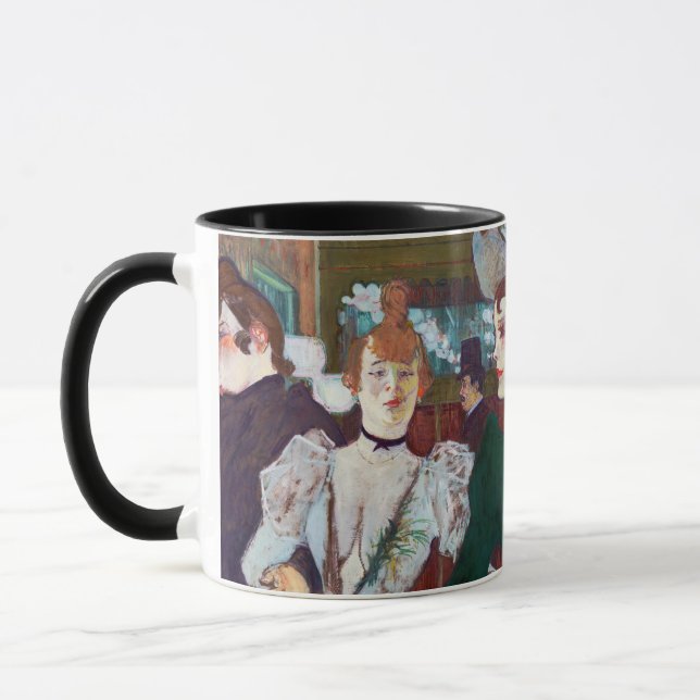 Caneca Toulouse-Lautrec - La Goulue chegando ao Rouge (Esquerda)