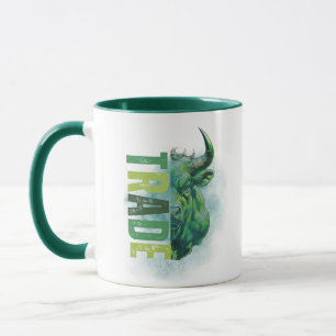 Caneca Touro verde Trade Design Mármore