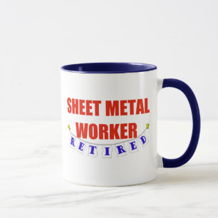 CANECA TRABALHADOR APOSENTADO DA CHAPA METÁLICA