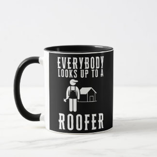 Caneca Trabalhador de Construção do Telhado Roofer