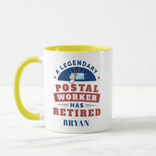 Caneca Trabalhador dos Correios Carteiro Aposentadoria Pe