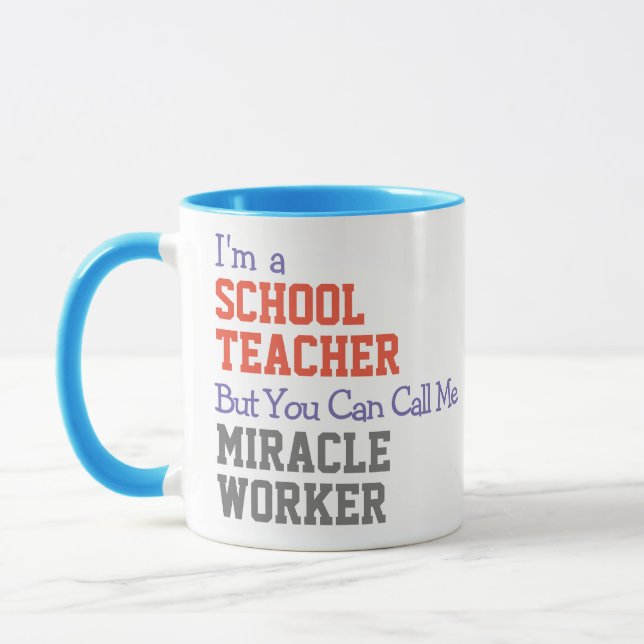 Caneca Trabalhador Milagroso Professor Escola (Esquerda)