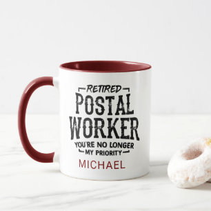 Caneca Trabalhador Postal Aposentado Aposentadoria Person