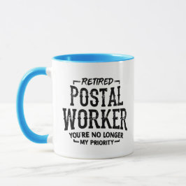 Caneca Trabalhador Postal aposentado Mailman Funny Mug