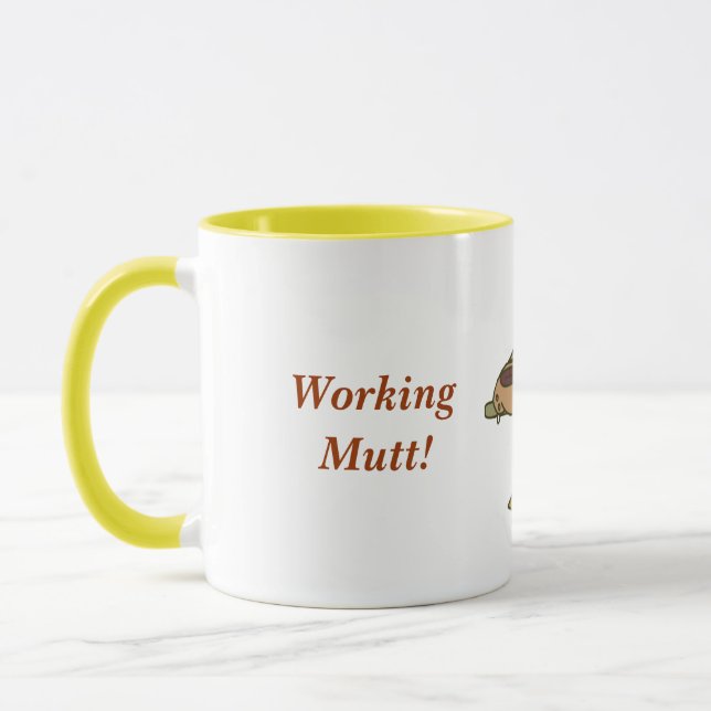 Caneca Trabalhando Mutt Mug (Esquerda)