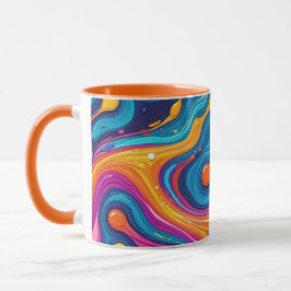 Caneca trabalho de arte de abstrato 1200 - Mug