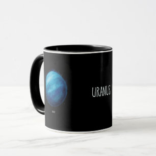 Caneca Trabalho de arte do Planeta Urano - Ilustração do 