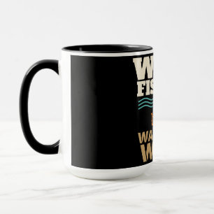 Caneca Trabalho de Garantia de Pesca de Wade é Engraçado,