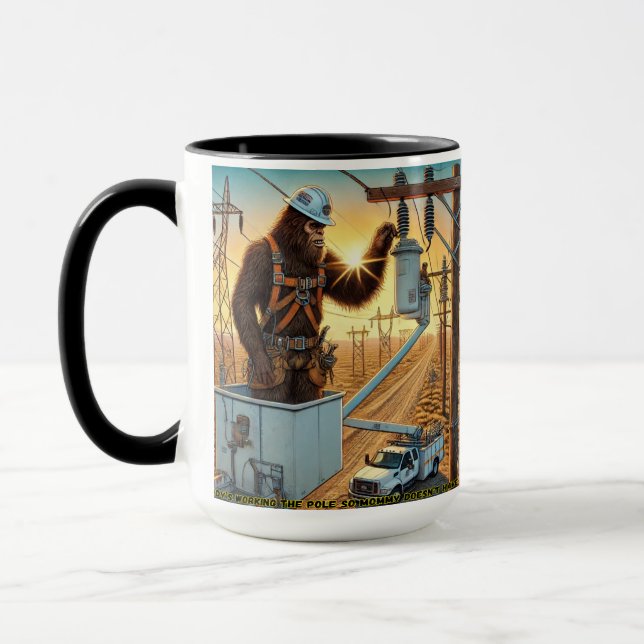 Caneca "Trabalho de Pai" no Polo (Esquerda)