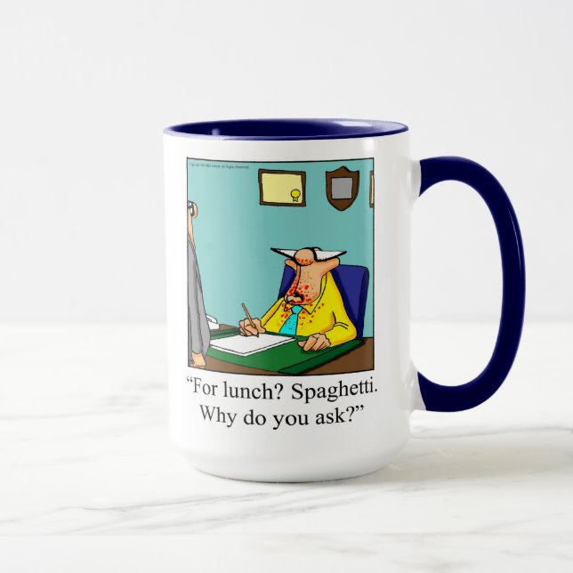 Caneca Trabalho Engraçado, Humor Café Mug (Direita)
