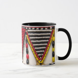 Caneca Trabalho Maasai Tribal com Contas