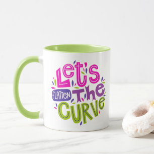 Caneca Traçar a curva - Tampão de tipografia retrô