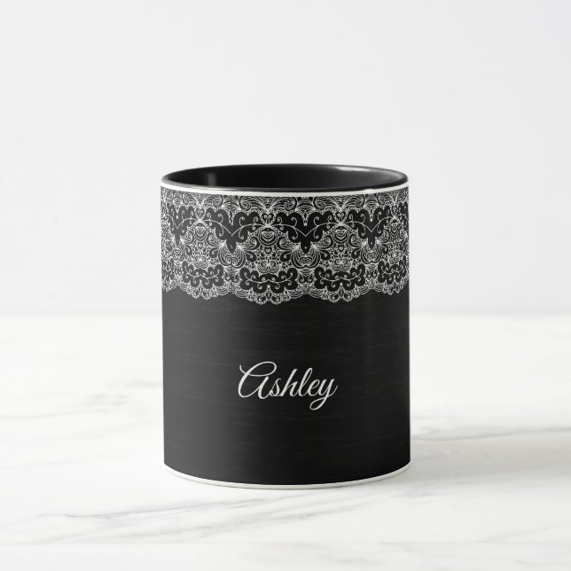 Caneca Traço Floral Branco (Centro)