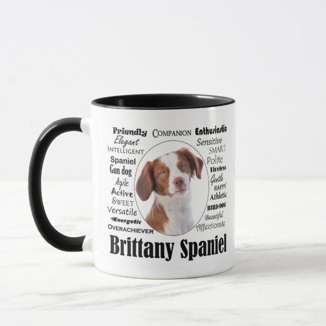 Caneca Traços Brittany Spaniel (Esquerda)