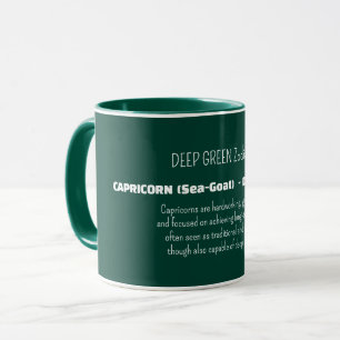 Caneca Traços de Personalidade do Signo de CAPRICÓRNIO