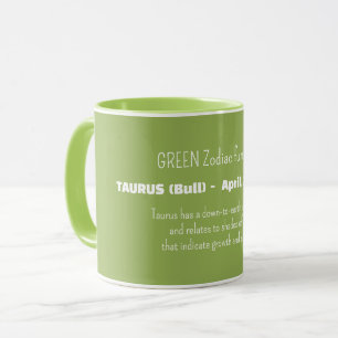 Caneca Traços de Personalidade do Signo de Touro