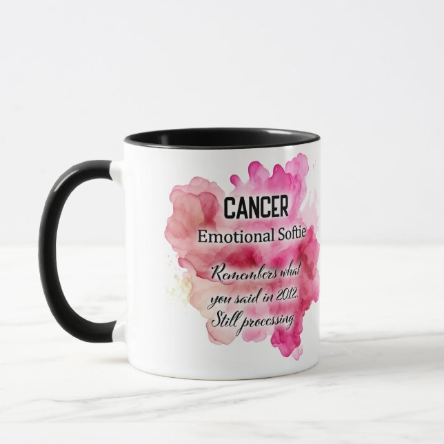 Caneca Traços de Signo do Zodíaco Fofos/ Envoltório de Câ (Esquerda)