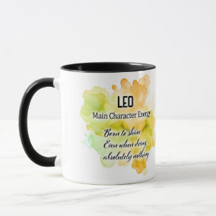 Caneca Traços de Signo do Zodíaco Fofos/ Envoltório de Le