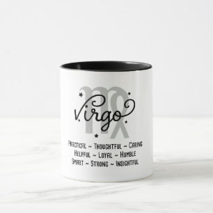 Caneca Traços do Virgo Zodiac