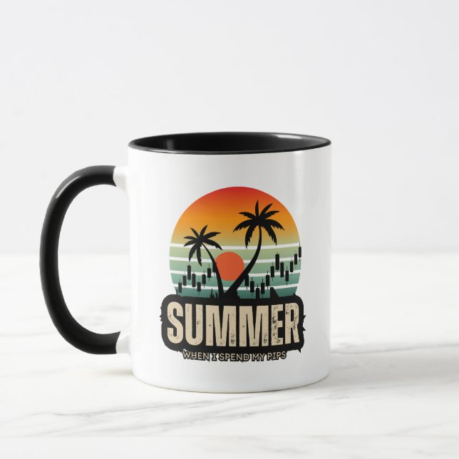 Caneca Trader design | Summer | Funny (Esquerda)