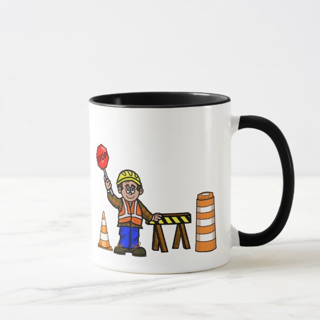 Caneca Tráfego Controle de Construção Rodoviária (Direita)