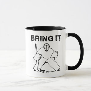 Caneca Traga o hóquei Goalie