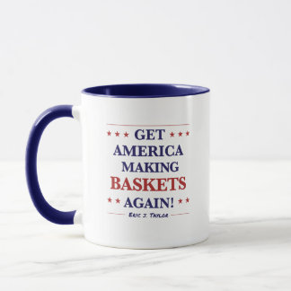 Caneca Tragam O Fazer Americano BASKETS Novamente! por Er